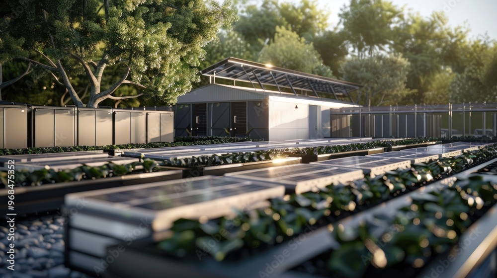 Eco friendly solar powered cryptocurrency mining facility Eco friendly solar powered cryptocurrency mining facility