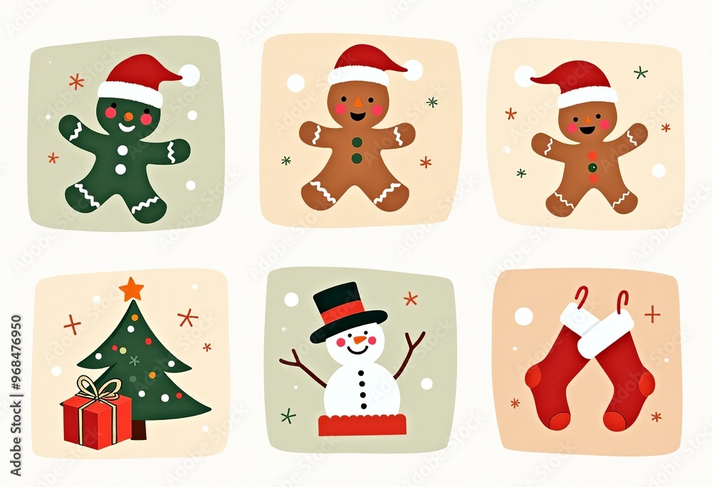 Christmas Wall Art: Colorful and Playful Designs Christmas Wall Art: Colorful and Playful Designs
