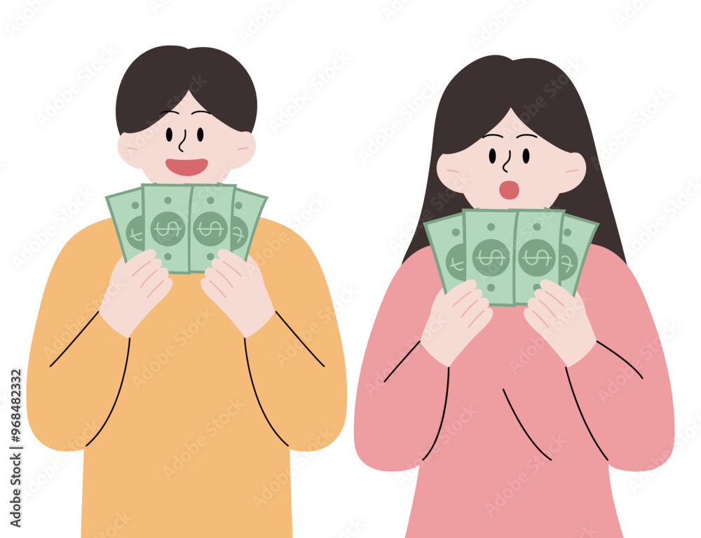 people who are happy with money in their hands people who are happy with money in their hands