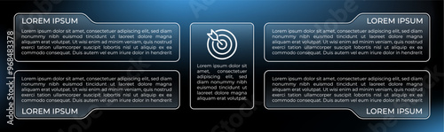 Modern infographic with four steps