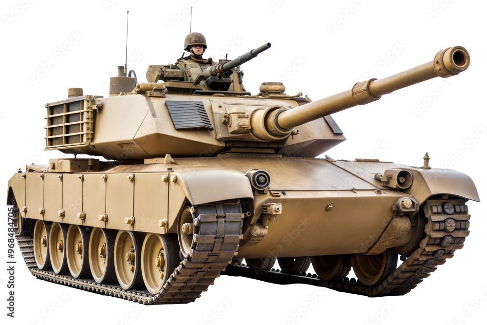 Modern Military Tank cut out. isolated on transparent background. Copy space. PNG Modern Military Tank cut out. isolated on transparent background. Copy space. PNG