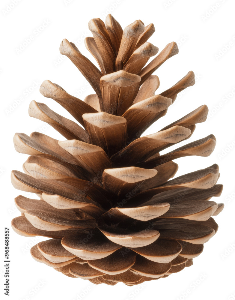 a pinecone showcasing its intricate scales and natural wood tones isolated on transparent background. a pinecone showcasing its intricate scales and natural wood tones isolated on transparent background.