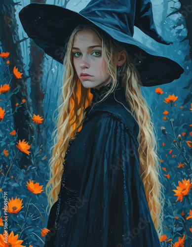 Enchanted Witch: A Magical Portrait