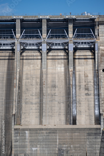 Plakat Folsom Dam - Emergency gates