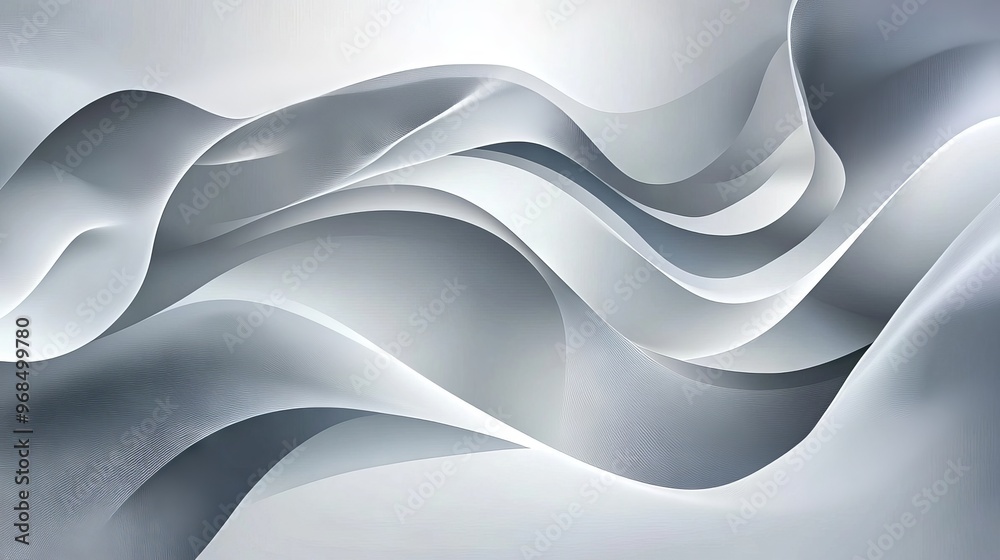 Fototapeta premium Gray and silver abstract vector background with sleek metallic tones and smooth gradient transitions, perfect for modern graphic design, digital presentations, website banners, and minimalist artwork