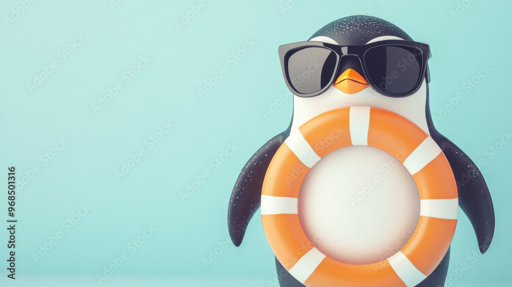 Obraz premium Penguin Summer Fun.