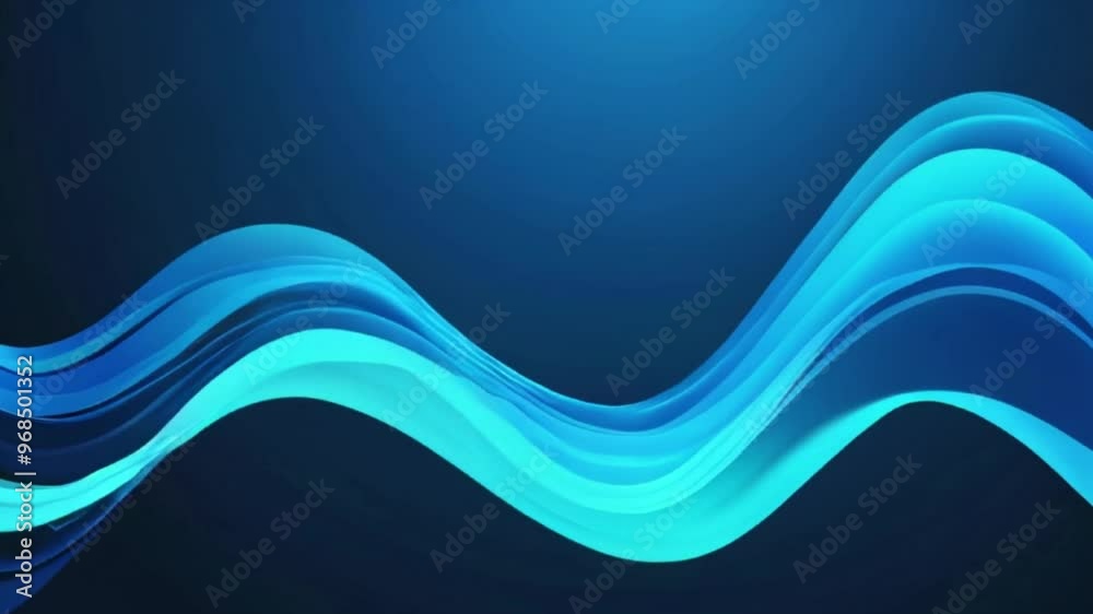 Abstract flowing blue waves create a dynamic and calming visual The ...