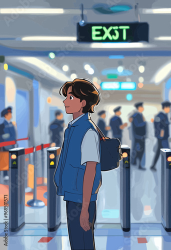 Security Checkpoint: Awaiting Entry