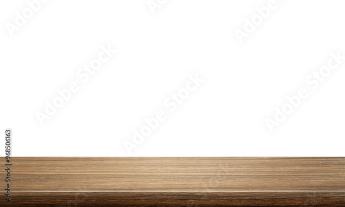 empty wooden table front view isolated PNG transparent