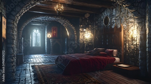 Medieval Bedroom Interior cool room design