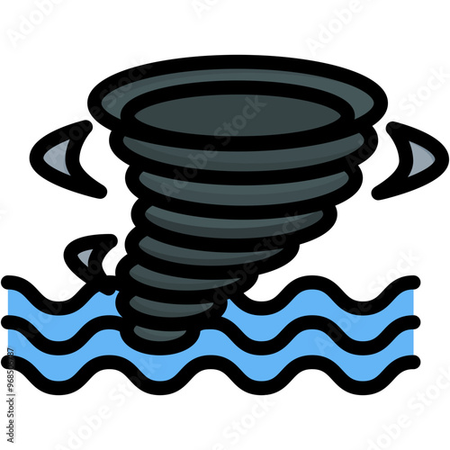 Slika na platnu Waterspout Icon