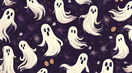 Spooky Ghost Pattern.