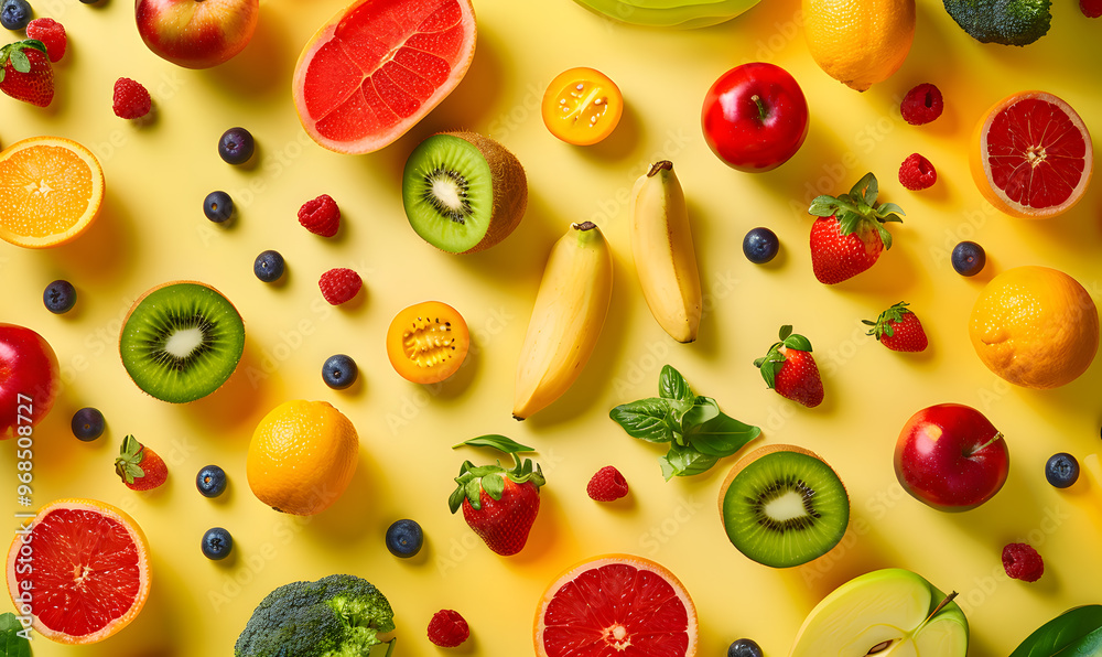 fruits and vegetable herbal concept for background or 2d illustrator cartoon. fruits and vegetable herbal concept for background or 2d illustrator cartoon.