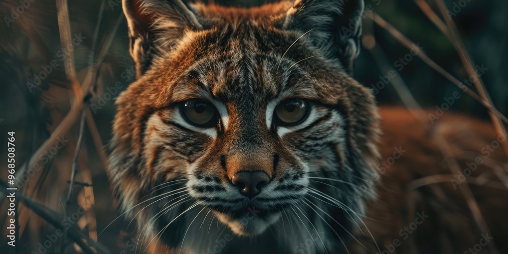 Fototapeta premium Close up of a Wild Bobcat