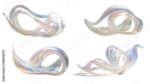 Pearl swirling lines form a vibrant abstract mask pattern