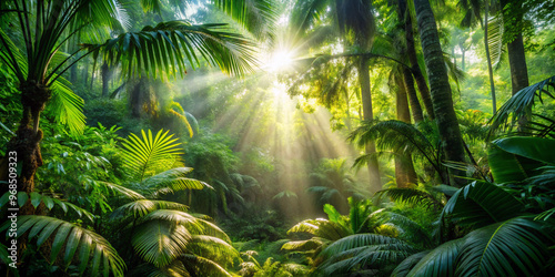 tropical junglepalm, tree, nature, tropical, forest, trees, jungle, sky, plant, landscape, summer, leaf, beach, palm tree, leaves, plants, park, coconut, travel, grass, island, sun, rainforest, garden photo