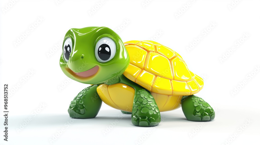 Fototapeta premium Cute Cartoon Turtle.