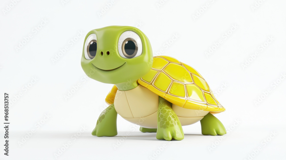 Fototapeta premium Cute Cartoon Turtle.