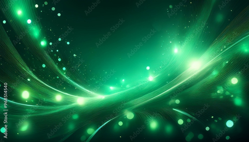 abstract background with lights,Emerald Glimmers, abstract green background with stars abstract background with lights,Emerald Glimmers, abstract green background with stars