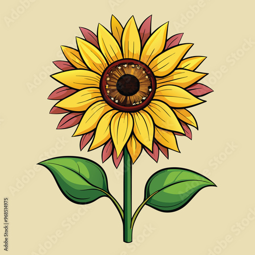 Sunflower vector illustration