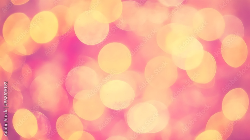 Abstract Pink and Yellow Bokeh Background Abstract Pink and Yellow Bokeh Background