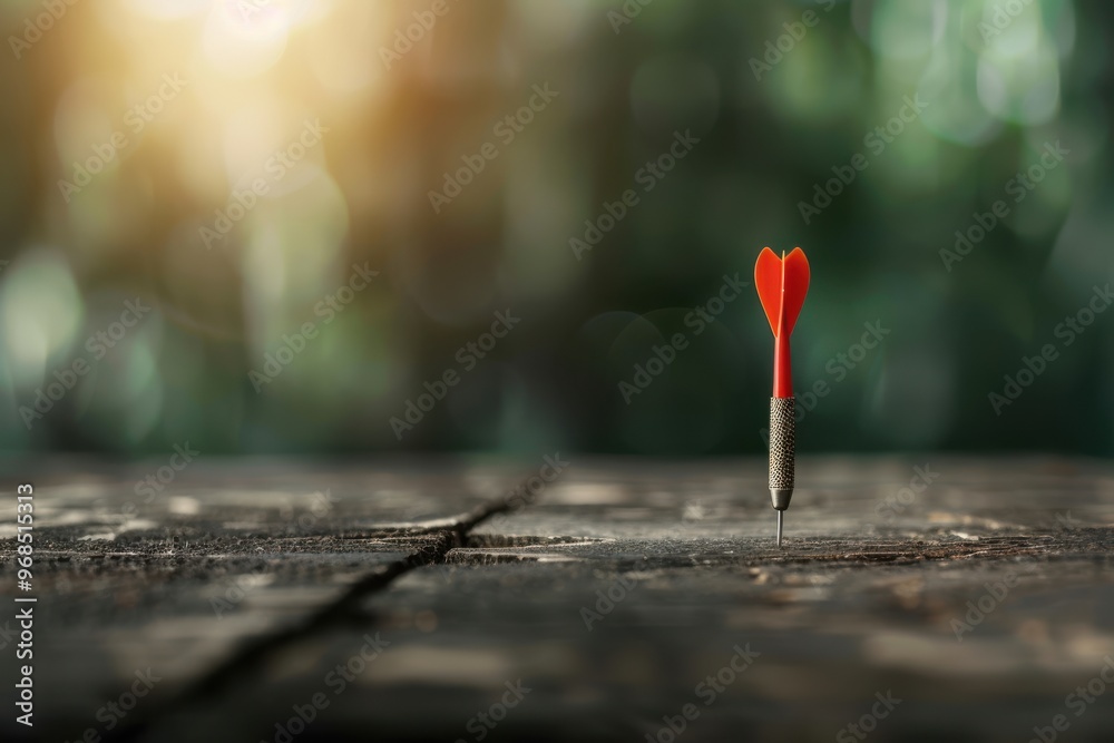 A close-up of a red dart hitting the bullseye on a wooden surface, symbolizing precision and target achievement. A close-up of a red dart hitting the bullseye on a wooden surface, symbolizing precision and target achievement.