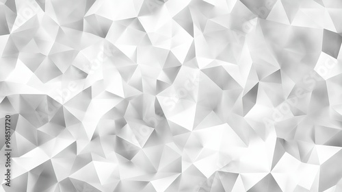 Gray and white polygon mosaic background with abstract geometric shapes for business and corporate use, ideal for professional presentations, websites, and marketing materials