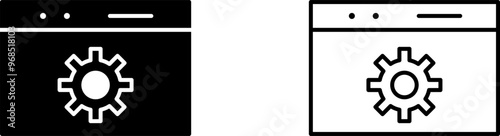 Unique Web Optimization Vector Icon
