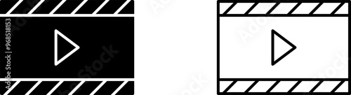 Unique Video and Animation Vector Icon