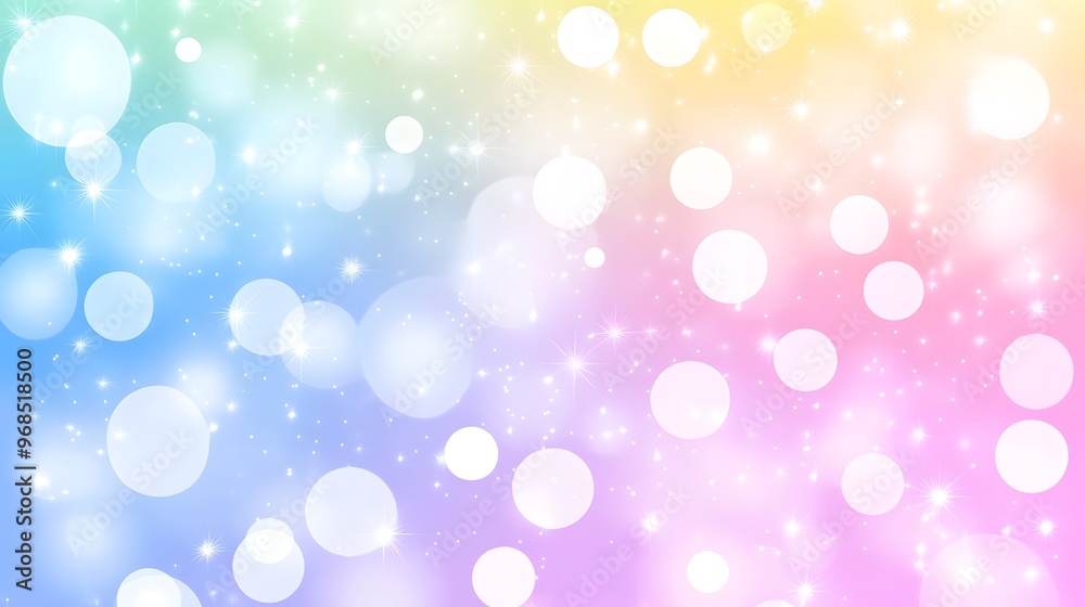 Abstract Pastel Background with Bokeh Lights and Sparkle Effect Abstract Pastel Background with Bokeh Lights and Sparkle Effect