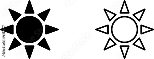 UV Radiation Vector Icon
