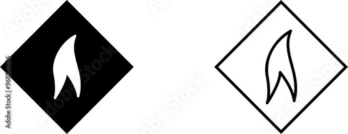 Flammable Material Vector Icon
