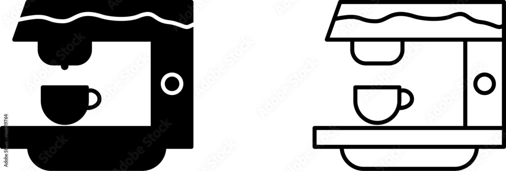 Coffee Machine Vector Icon Coffee Machine Vector Icon