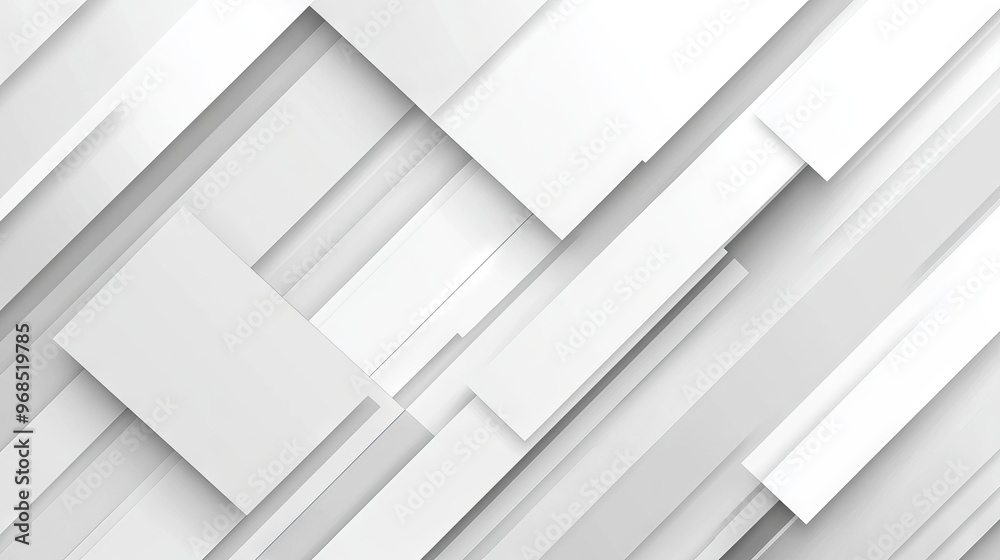 Fototapeta premium Gray and white diagonal line architecture geometry abstract background with subtle tech elements, perfect for modern design and digital projects