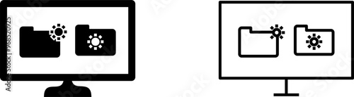 Unique Corrupted Data Vector Icon