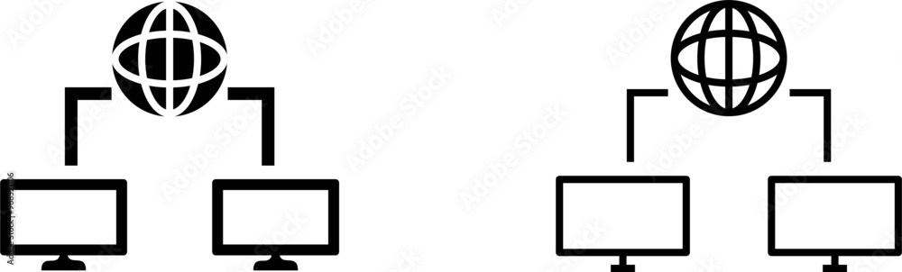 Unique Internet Connectivity Vector Icon Unique Internet Connectivity Vector Icon
