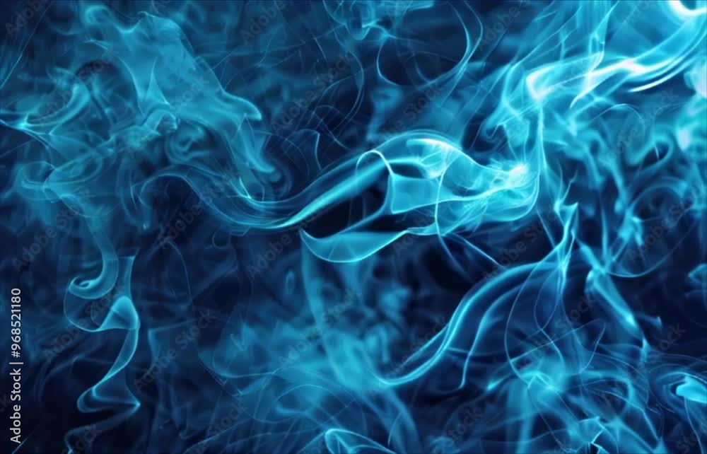Abstract blue fog smoke cloud background 