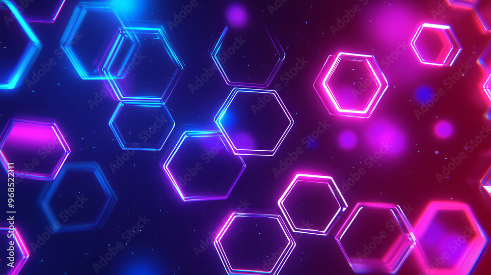 Abstract background with hexagons Abstract background with hexagons