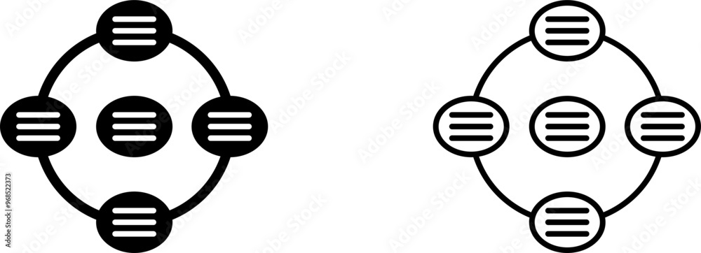 Unique Strategy Connsultation Vector Icon Unique Strategy Connsultation Vector Icon