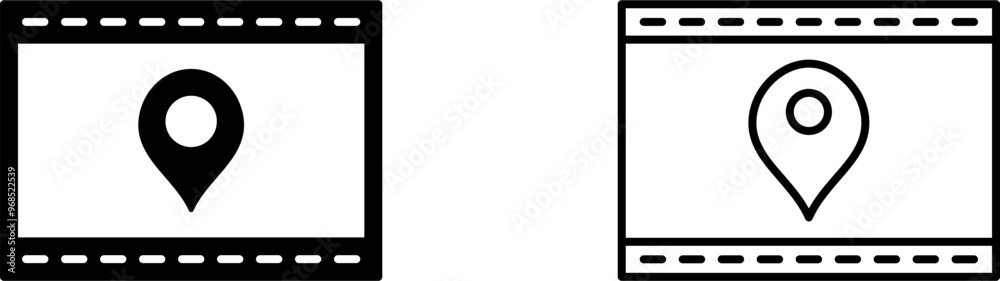 Unique Location Web Advertising Vector Icon Unique Location Web Advertising Vector Icon