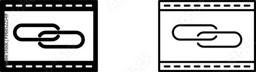 Unique Link Optimization Vector Icon