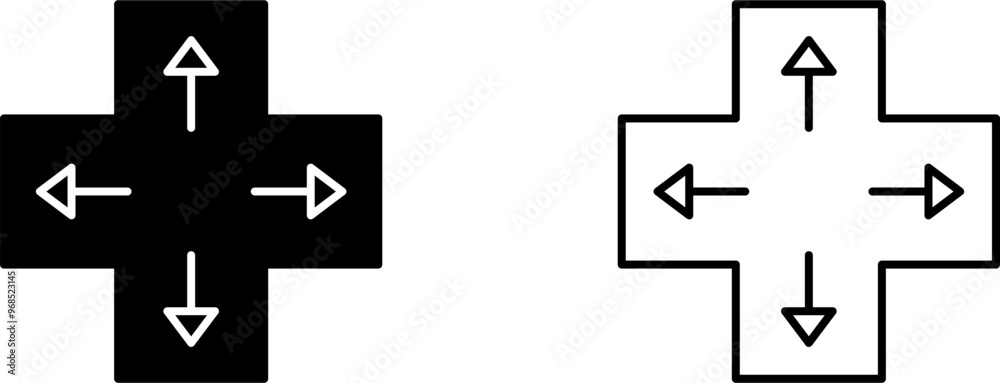 Obraz premium Unique Direction Keys Vector Icon