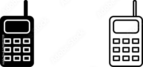 Unique Walkie Talkie Vector Icon