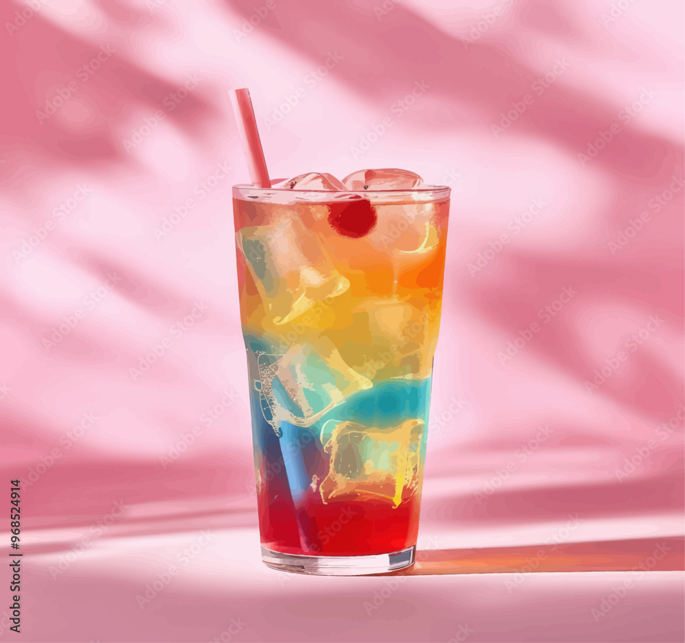Colorful Strawberry Fruit Punch Colorful Strawberry Fruit Punch