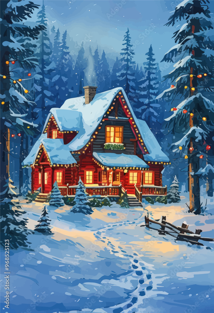 Cozy Christmas Eve Night in a Snowy Cabin Cozy Christmas Eve Night in a Snowy Cabin