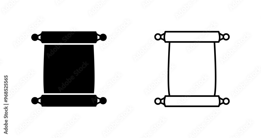 Scroll of Paper Vector Icon Scroll of Paper Vector Icon