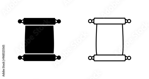 Scroll of Paper Vector Icon