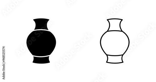 Antique Jar Vector Icon