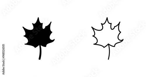 Autumn Leaf Vector Icon