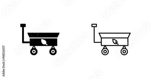 Garden Cart Vector Icon